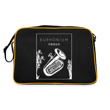 Euphonium Instrument Euphoniumiste Hanzi Chinois - Sac Retro - noir/or - Dos