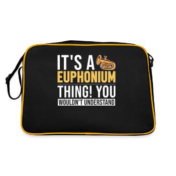 C’est un euphonium, un instrument, un euphoniste - Sac Retro - noir/or - Dos