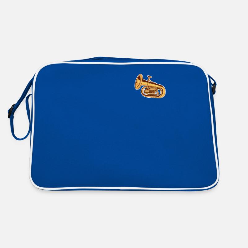 Euphonium Logo Emblème Instrument Euphoniste Joueur Sac Retro