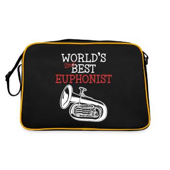 World's Second Best Euphonist Instrument - Retro Bag - black/gold - Back