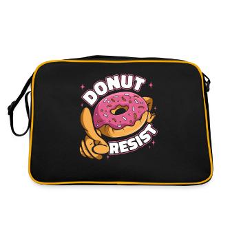 Donut résister beignet glacé Maker Lover Donut - Sac Retro - noir/or - Dos