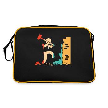 Home Wrecker Demolition Contractor Experts House - Retro Bag - black/gold - Back