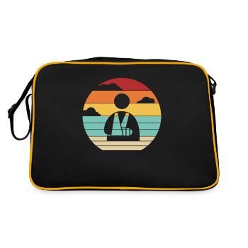 Rétro Bras cassé Jambe Os cassé Doigt cassé - Sac Retro - noir/or - Dos