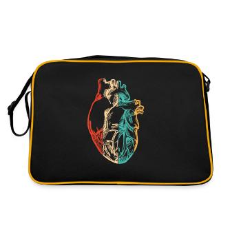 Rétro Cathéter Greffe Pacemakers Cœur Ouvert - Sac Retro - noir/or - Dos