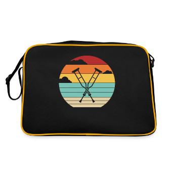 Rétro Doigt cassé Bras cassé Jambe Os cassé - Sac Retro - noir/or - Dos