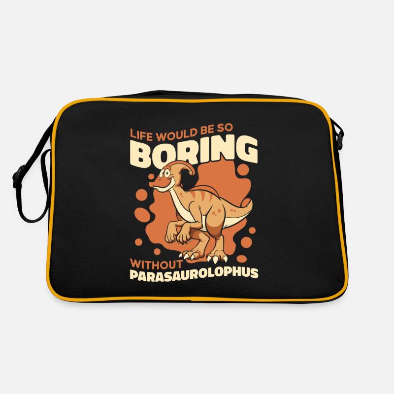 Life Would Be Boring Without Dinosaur Lover Retro Bag