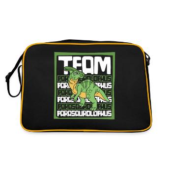 Team Parasaurolophini Dinosaur Hadrosauridae - Retro Bag - black/gold - Back