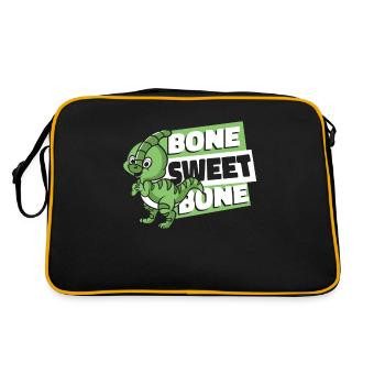 Bone Sweet Bone Parasaurolophini Dinosaur - Retro Bag - black/gold - Back