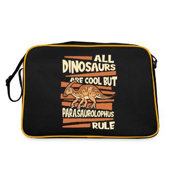 All Dinosaurs Are Cool But Dinosaur Lover - Retro Bag - black/gold - Back