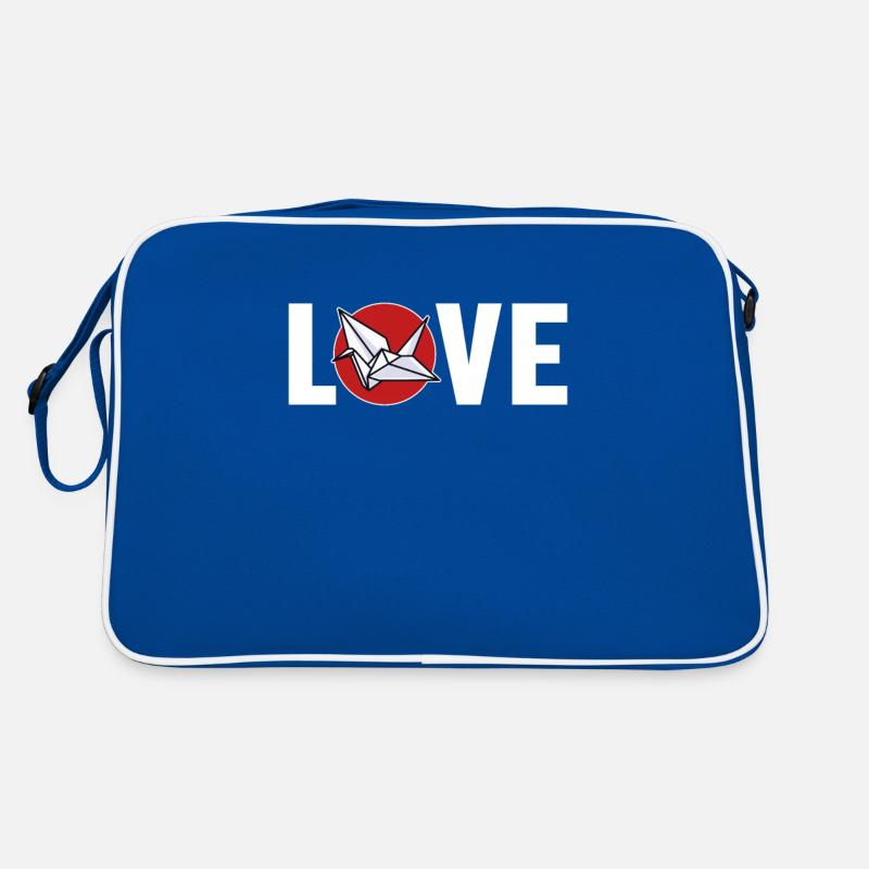 Origami Love Paper Crane Folding Eule Master Retro Tasche