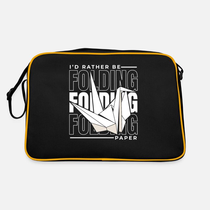 Je préfère plier du papier Papier grue Plier Sac Retro