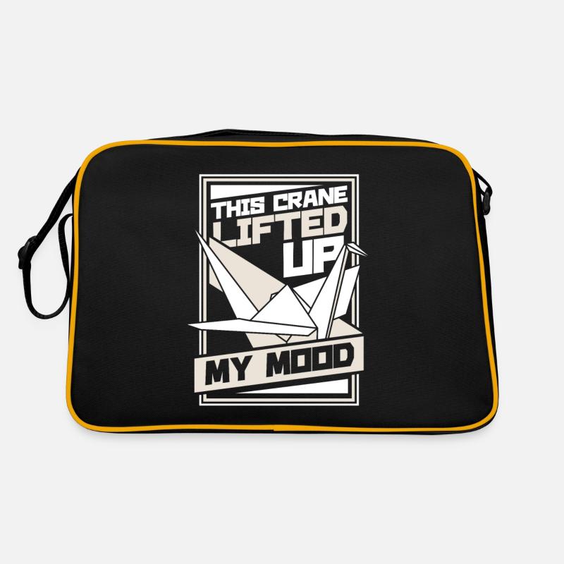 This Crane Lifted Up My Mood Paper Crane Folding Retro Bag