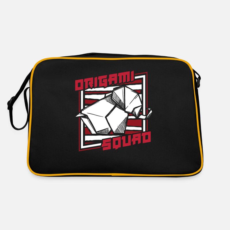 Origami Squad Folding Eule Papier Kranich Meister Retro Tasche