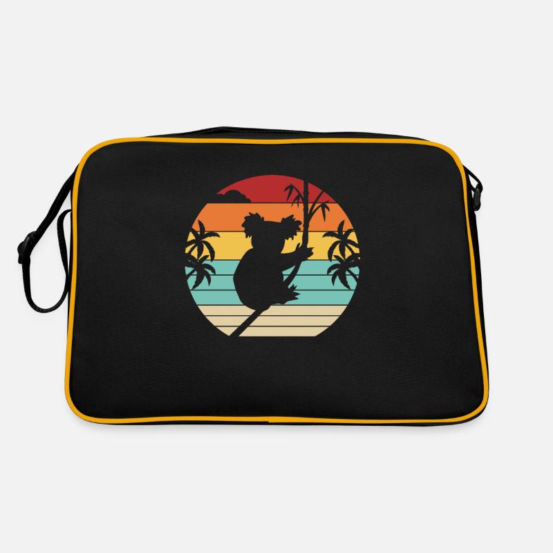 Rétro Koalabear Phascolarctos Cinereus Eucalyptus Sac Retro