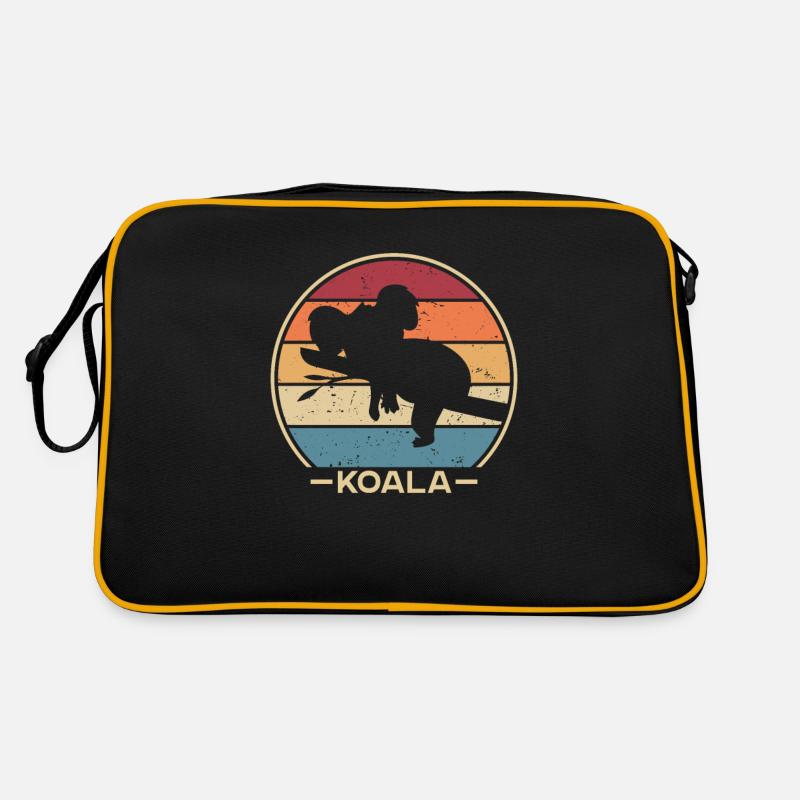 Rétro Koalabear Phascolarctos Cinereus Eucalyptus Sac Retro