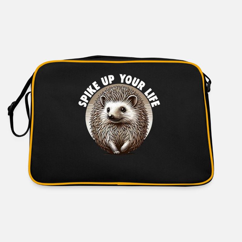 Mignon Hérisson Amoureux Drôle Hérisson Drôle Hérisson Mignon Sac Retro