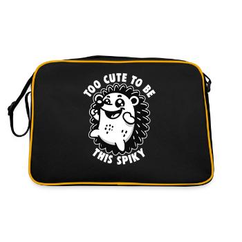 Mignon Hérisson Amoureux Drôle Hérisson Drôle Hérisson Mignon - Sac Retro - noir/or - Dos