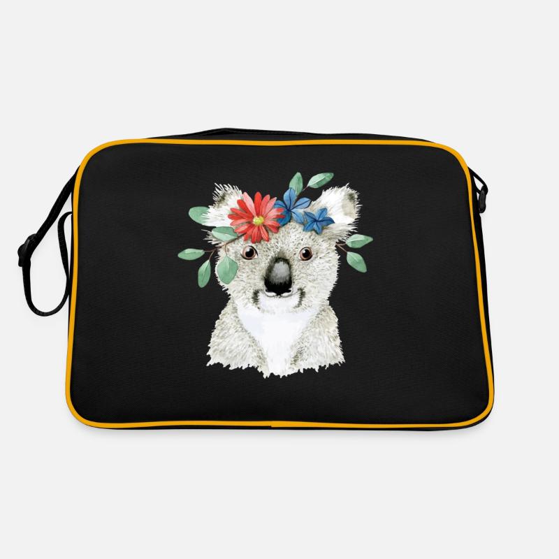 Koalabear Phascolarctos Cinereus Eucalyptus Lover Sac Retro