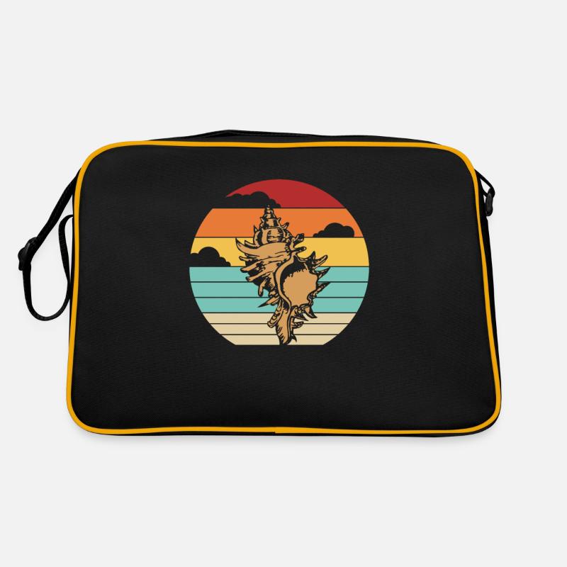 Retro Shell Shelling Bag Bivalvia Hunter Seashell Retro Tasche