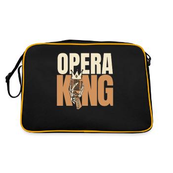 Opera King Opera House Tenor Singer Vocalist - Retro Bag - black/gold - Back