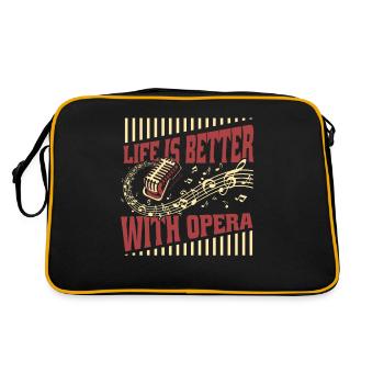Life Is Better With Opera Opera House Vocalist - Retro Bag - black/gold - Back