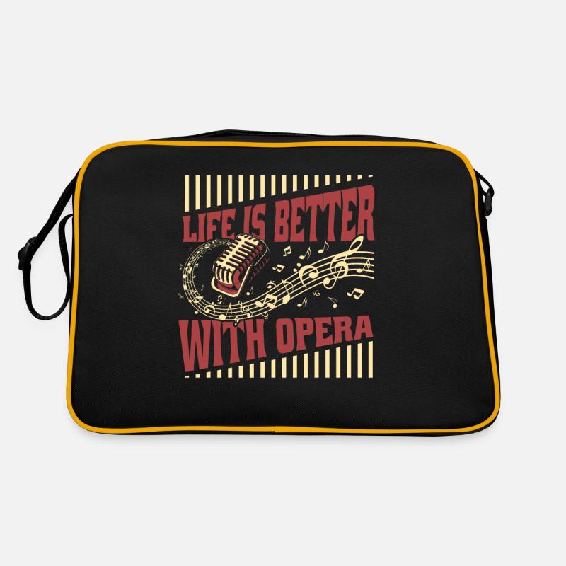 Das Leben ist besser mit der Sängerin des Opernhauses Retro Tasche