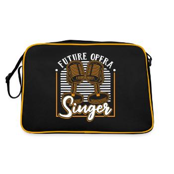 Future Opera Singer Opera House Tenor Singer - Retro Bag - black/gold - Back