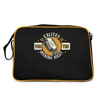Excited For The Opening Night Opera House Lover - Retro Bag - black/gold - Back