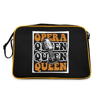 Opera Queen Opera House Tenor Singer Vocalist - Retro Bag - black/gold - Back