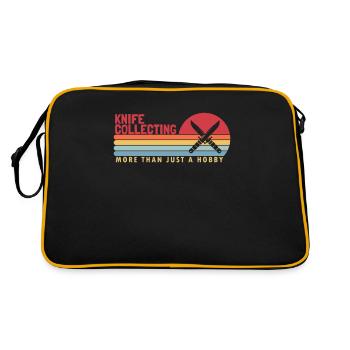 Messer Sammeln mehr als ein Hobby Lover Messer - Retro Tasche - Schwarz/Gold - Hinten
