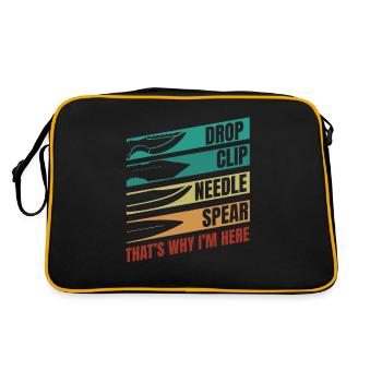 Drop Clip Nadel Speer Metzger Messer Liebhaber Messer - Retro Tasche - Schwarz/Gold - Hinten