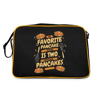 Lieblingsrezepte für Pfannkuchen-Toppings Grillkuchen - Retro Tasche - Schwarz/Gold - Hinten