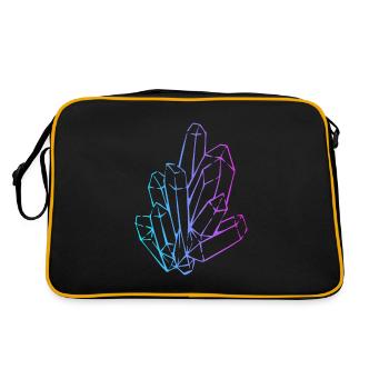 Geologe Rockhounding Stone Collector Mineral - Retro Tasche - Schwarz/Gold - Hinten