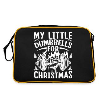 Gym Junkies My Dumbbells For X-Mas Calisthenics - Retro Bag - black/gold - Back