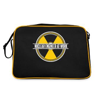 Ingénieur nucléaire au travail Énergie Uranium Nucléaire - Sac Retro - noir/or - Dos