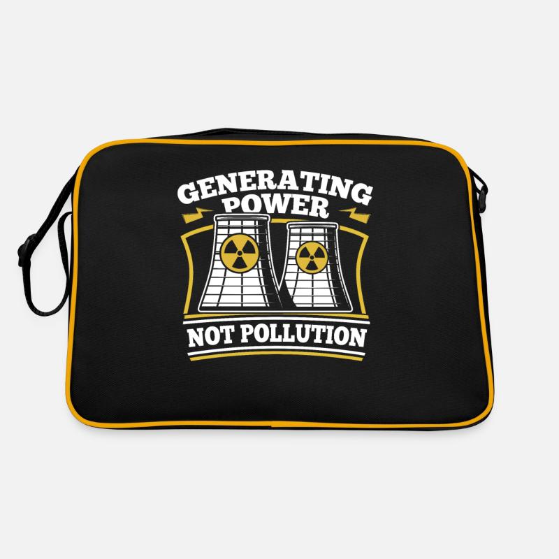 Generating Power Not Pollution Energy Nuclear Retro Bag