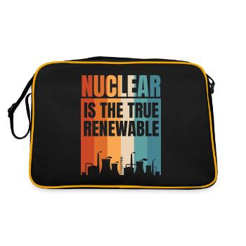 Le nucléaire est la véritable énergie renouvelable Le nucléaire - Sac Retro - noir/or - Dos