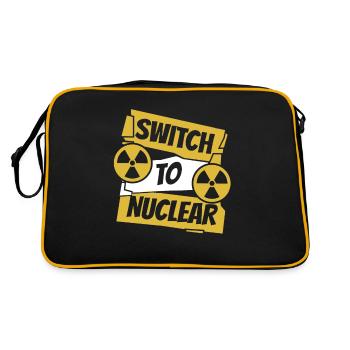 Switch To Nuclear Energy Uranium Operator Nuclear - Retro Bag - black/gold - Back