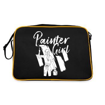 Peintre en bâtiment décorateur designs - Cadeaux amusants pour - Sac Retro - noir/or - Dos