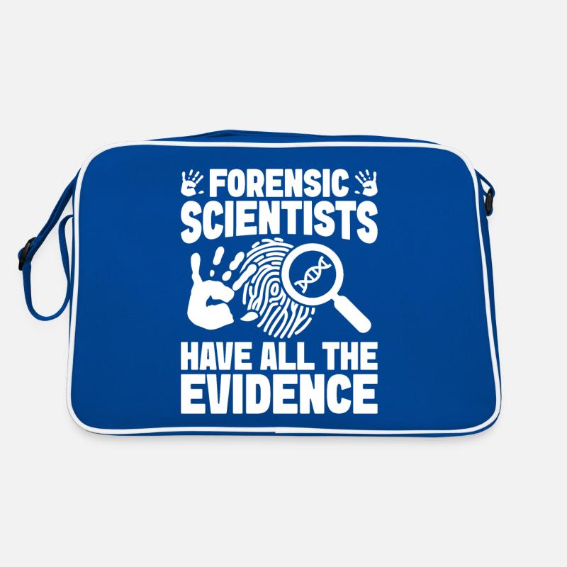 Forensic Analyst Have All Evidence Squad Crime Lab Retro Tasche