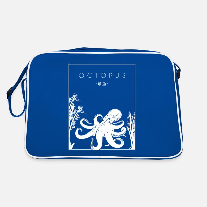 Octopus Chinese Hanzi Cephalopoda Octopodes Retro Bag