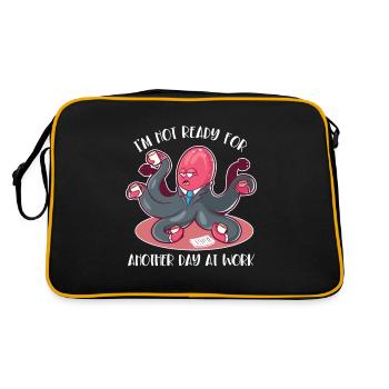 Not Ready For Another Day At Work Octopoda - Retro Bag - black/gold - Back