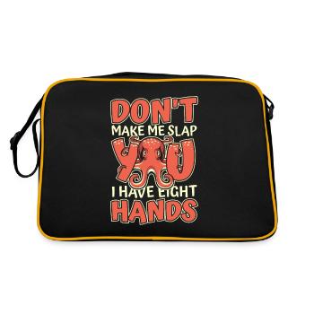 Ne me fais pas te gifler J’ai huit mains - Sac Retro - noir/or - Dos