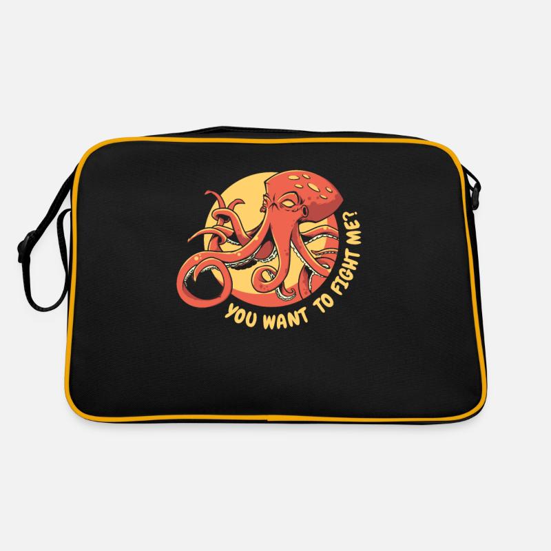 Vous voulez me combattre Octopodes Octopoda Sac Retro