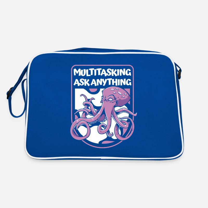 Multitasking Ask Anything Cephalopoda Octopodes Retro Bag