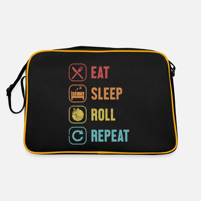 Eat Sleep Roll Repeat Pink Fairy Cingulata Lover Retro Bag