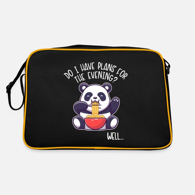 J’ai des projets pour l’ami de l’ours panda du soir Sac Retro