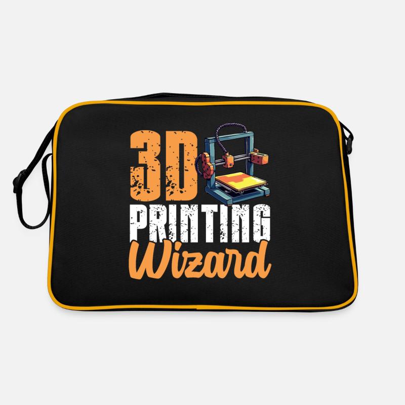 3D Printing Wizard 3d printer humor Retro Bag