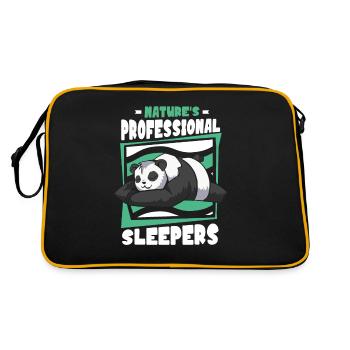 Nature's Professional Sleepers Panda Bear Friend - Retro Bag - black/gold - Back