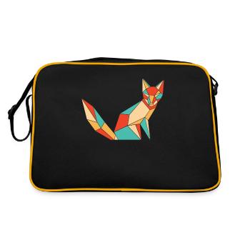 Rétro Caninae Renard roux Canidés Renard amoureux Renard - Sac Retro - noir/or - Dos
